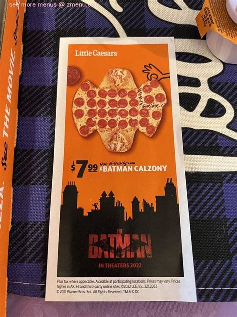 Her answer was it was just the <b>pizza</b> not the cheesy bread. . Little caesars pizza nashville menu